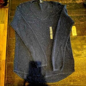 NWT Sparkly Navy Ana Sweater